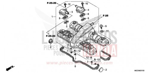 CYLINDER HEAD COVER CB1100CAH de 2017
